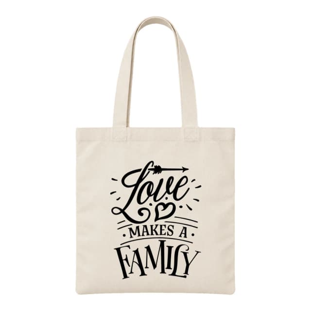 Tote bag — Famille de cœur